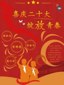 说明: 2022020216李佳慧喜庆二十大海报设计12.6.9:00